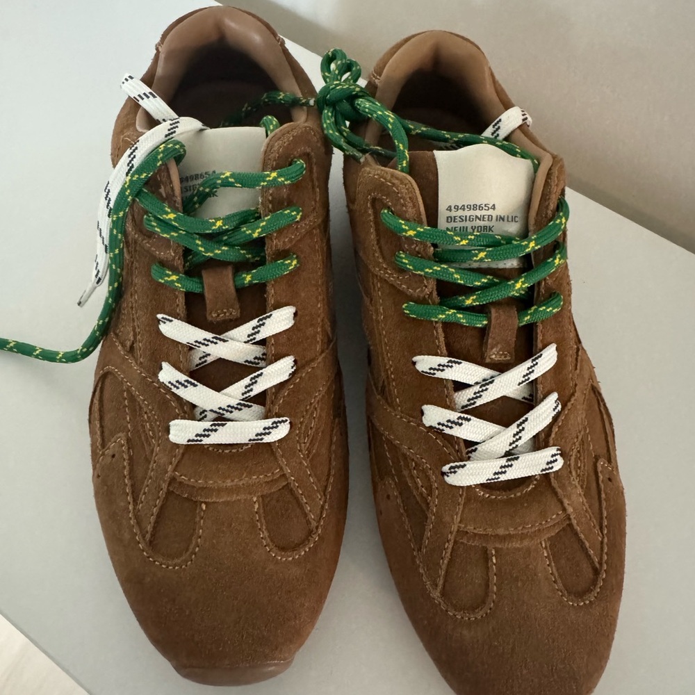 Steve Madden Brown and Green Sneakers Casual Style